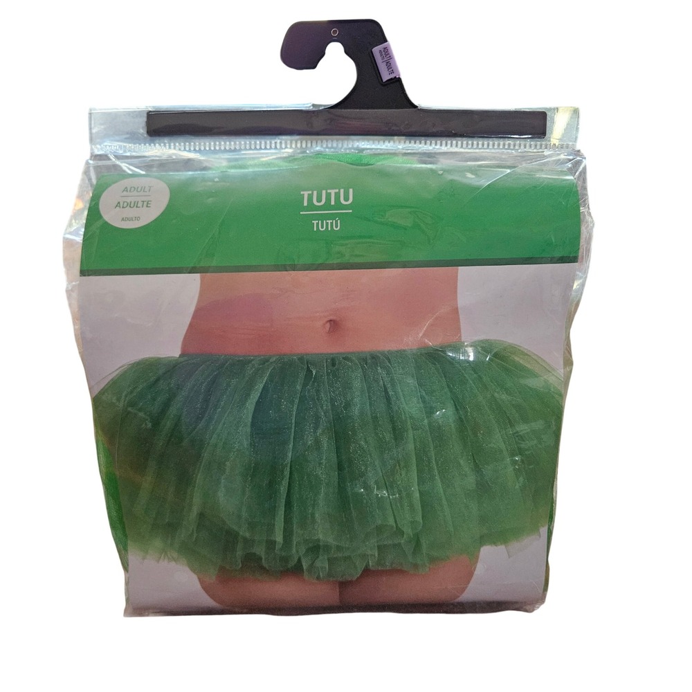 Green Adult Tutu Skirt One Size Costume Accessory St Patricks‎ Day Dance Tulle